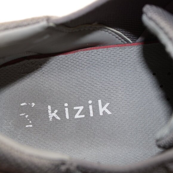 Kizik Mens Madrid Sneaker Size 12 Gray Eco Knit Hands Free Lace Up Casual Shoe - Picture 12 of 14
